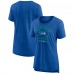  Женская футболка Seattle Seahawks Royal Vintage Arch Tri-Blend