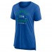  Женская футболка Seattle Seahawks Royal Vintage Arch Tri-Blend