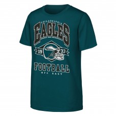 Подростковая Philadelphia Eagles Outerstuff Midnight Green Kick Off T-Shirt