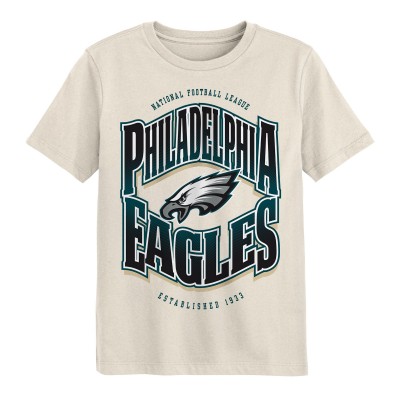 Подростковая Philadelphia Eagles Outerstuff Cream Huddle T-Shirt