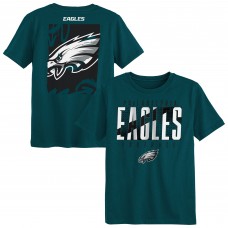 Дошкольникам Philadelphia Eagles Outerstuff Midnight Green Posterize T-Shirt