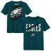Дошкольникам Philadelphia Eagles Outerstuff Midnight Green Posterize T-Shirt