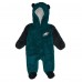 Newborn & Малышам Philadelphia Eagles Outerstuff Green Stay Napping Fleece Bunting Full-Zip Sleeper