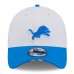 Бейсболка Detroit Lions New Era White/Blue 2025 NFL Training Camp 39THIRTY