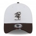 Бейсболка Cleveland Browns New Era White/Brown 2025 NFL Training Camp Throwback Logo 39THIRTY