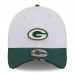 Бейсболка Green Bay Packers New Era White/Green 2025 NFL Training Camp 39THIRTY