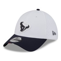 Бейсболка Houston Texans New Era White/Navy 2025 NFL Training Camp 39THIRTY