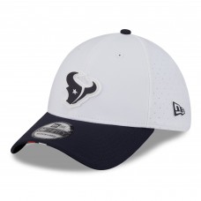 Бейсболка Houston Texans New Era White/Navy 2025 NFL Training Camp 39THIRTY