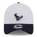 Бейсболка Houston Texans New Era White/Navy 2025 NFL Training Camp 39THIRTY