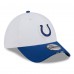 Бейсболка Indianapolis Colts New Era White/Royal 2025 NFL Training Camp 39THIRTY