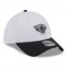 Бейсболка Jacksonville Jaguars New Era White/Black 2025 NFL Training Camp 39THIRTY