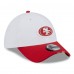Бейсболка San Francisco 49ers New Era White/Scarlet 2025 NFL Training Camp 39THIRTY