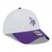 Бейсболка Minnesota Vikings New Era White/Purple 2025 NFL Training Camp 39THIRTY