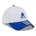 Бейсболка New England Patriots New Era White/Royal 2025 NFL Training Camp Throwback Logo 39THIRTY