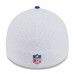 Бейсболка New England Patriots New Era White/Royal 2025 NFL Training Camp Throwback Logo 39THIRTY
