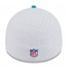 Бейсболка Miami Dolphins New Era White/Aqua 2025 NFL Training Camp 39THIRTY