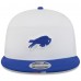 Бейсболка Buffalo Bills New Era White/Royal 2025 NFL Training Camp Split Panel 9FIFTY Snapback