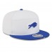 Бейсболка Buffalo Bills New Era White/Royal 2025 NFL Training Camp Split Panel 9FIFTY Snapback