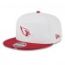 Бейсболка Arizona Cardinals New Era White/Cardinal 2025 NFL Training Camp Split Panel 9FIFTY Snapback
