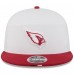 Бейсболка Arizona Cardinals New Era White/Cardinal 2025 NFL Training Camp Split Panel 9FIFTY Snapback