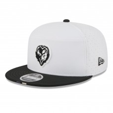 Бейсболка Baltimore Ravens New Era White/Black 2025 NFL Training Camp Split Panel 9FIFTY Snapback