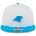 Бейсболка Carolina Panthers New Era White/Blue 2025 NFL Training Camp Split Panel 9FIFTY Snapback