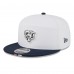Бейсболка Chicago Bears New Era White/Navy 2025 NFL Training Camp Split Panel 9FIFTY Snapback