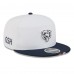 Бейсболка Chicago Bears New Era White/Navy 2025 NFL Training Camp Split Panel 9FIFTY Snapback