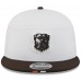 Бейсболка Cleveland Browns New Era White/Brown 2025 NFL Training Camp Split Panel 9FIFTY Snapback