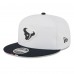 Бейсболка Houston Texans New Era White/Navy 2025 NFL Training Camp Split Panel 9FIFTY Snapback