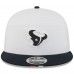 Бейсболка Houston Texans New Era White/Navy 2025 NFL Training Camp Split Panel 9FIFTY Snapback