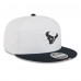 Бейсболка Houston Texans New Era White/Navy 2025 NFL Training Camp Split Panel 9FIFTY Snapback