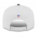Бейсболка Houston Texans New Era White/Navy 2025 NFL Training Camp Split Panel 9FIFTY Snapback