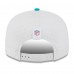 Бейсболка Miami Dolphins New Era White/Aqua 2025 NFL Training Camp Split Panel 9FIFTY