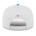 Бейсболка Miami Dolphins New Era White/Aqua 2025 NFL Training Camp Split Panel 9FIFTY