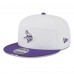 Бейсболка Minnesota Vikings New Era White/Purple 2025 NFL Training Camp Split Panel 9FIFTY Snapback