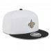 Бейсболка New Orleans Saints New Era White/Black 2025 NFL Training Camp Split Panel 9FIFTY Snapback