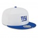 Бейсболка New York Giants New Era White/Royal 2025 NFL Training Camp Split Panel 9FIFTY Snapback