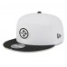 Бейсболка Pittsburgh Steelers New Era White/Black 2025 NFL Training Camp Split Panel 9FIFTY Snapback