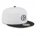 Бейсболка Pittsburgh Steelers New Era White/Black 2025 NFL Training Camp Split Panel 9FIFTY Snapback