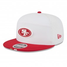 Бейсболка San Francisco 49ers New Era White/Scarlet 2025 NFL Training Camp Split Panel 9FIFTY Snapback Бейсболка San Francisco 49ers New Era White/Scarlet 2025 NFL Training Camp Split Panel 9FIFTY Snapback