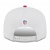 Бейсболка San Francisco 49ers New Era White/Scarlet 2025 NFL Training Camp Split Panel 9FIFTY Snapback