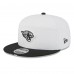 Бейсболка Jacksonville Jaguars New Era White/Black 2025 NFL Training Camp Split Panel 9FIFTY Snapback