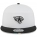Бейсболка Jacksonville Jaguars New Era White/Black 2025 NFL Training Camp Split Panel 9FIFTY Snapback