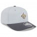 Бейсболка New Orleans Saints New Era Gray/Graphite 2025 NFL Training Camp 9SEVENTY