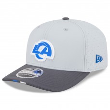Бейсболка Los Angeles Rams New Era 2025 NFL Training Camp 9SEVENTY - Gray/Graphite