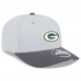 Бейсболка Green Bay Packers New Era Gray/Graphite 2025 NFL Training Camp 9SEVENTY