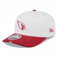 Бейсболка Arizona Cardinals New Era White/Cardinal 2025 NFL Training Camp 9SEVENTY