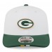 Бейсболка Green Bay Packers New Era White/Green 2025 NFL Training Camp 9SEVENTY