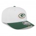Бейсболка Green Bay Packers New Era White/Green 2025 NFL Training Camp 9SEVENTY